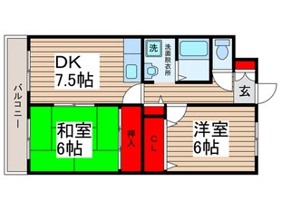 フラワーベルの物件間取画像